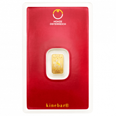 Münze Österreich 1g (Kinegram) - befektetési aranytömb