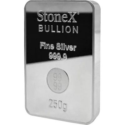 StoneX Coinbar - 250 g - befektetési ezüsttömb