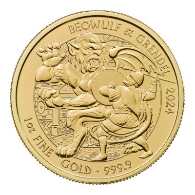 Mítoszok és legendák - Beowulf - 1 Oz - arany befektetési érme