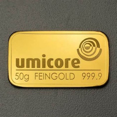 Umicore - 50g - befektetési aranylap