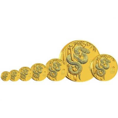 Holdkígyó 2025 - 1/4 Oz - arany befektetési érme