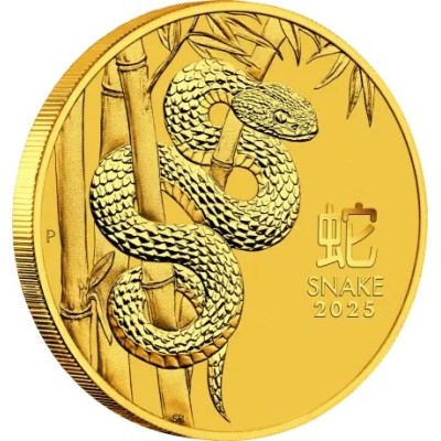 Holdkígyó 2025 - 1/4 Oz - arany befektetési érme