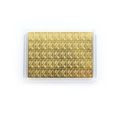 Valcambi 50 x 1g Combi bar - befektetési aranytábla