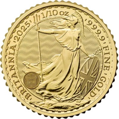 Britannia 2025 - 1/10 Oz - befektetési célú aranyérme