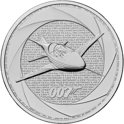 A 007 hat évtizede (80´s) - James Bond - 1 Oz - ezüst befektetési érme