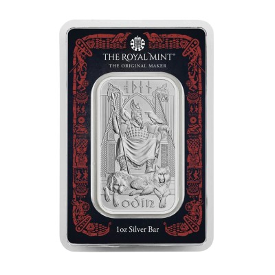 Norvég istenek - Odin - 1 Oz - ezüst befektetési lap