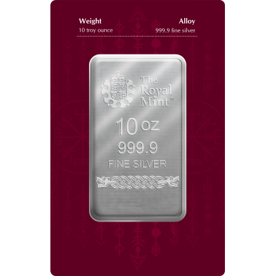 Norvég istenek - Odin - 10 Oz - ezüst befektetési rúd