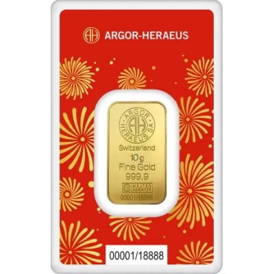 Argor Heraeus 10g - Kígyó éve (2025) - befektetési aranylap