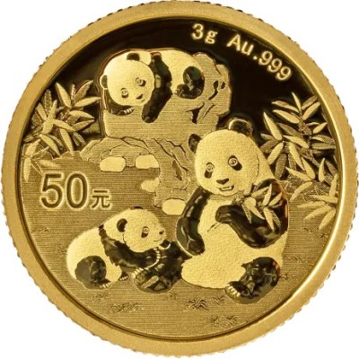 Panda (2025) - 3 g - arany befektetési érme