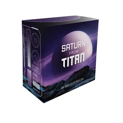 Szaturnusz a Titánról - 1 Oz - ezüst gyűjtői érme