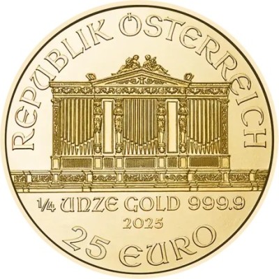 Bécsi Filharmonikusok (2025) - 1/4 Oz - arany befektetési érme