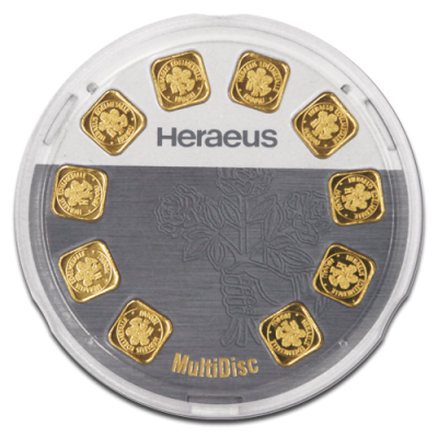 Argor-Heraeus Goldseed 10 x 1 g - befektetési aranylap