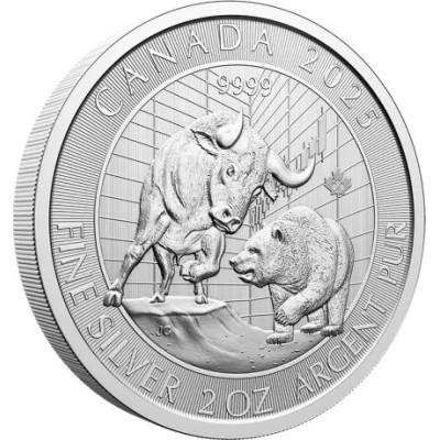 Bika és Medve (2025) - 2 Oz - ezüst befektetési érme