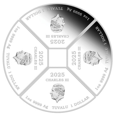 Lunar Snake Quadrant - 4 Oz - ezüst gyűjtői érme