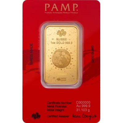 Pamp, Lunar Legend White Snake - 1 Oz - befektetési aranylap