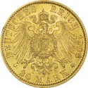 Német Birodalom 20 márka - 7,96 g - arany befektetési érme