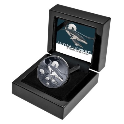 Bottlenose delfin - 1 Oz - ezüst gyűjtői érme