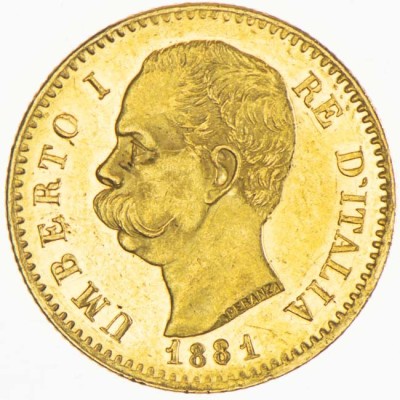 Olaszország 20 Líra - 6,45 g - arany befektetési érme