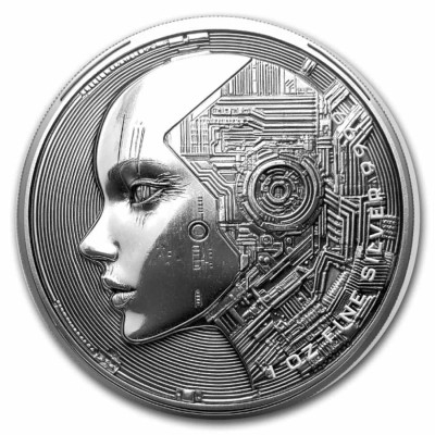 AI - Mesterséges intelligencia 2025 - 1 Oz - ezüst befektetési érme