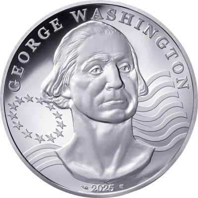George Washington - 2 Oz - ezüst gyűjtői érme