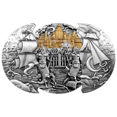 Atlantisz - 5 Oz - ezüst gyűjtői érme (szállítás 2025 6.30.)