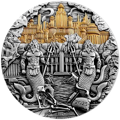 Atlantisz - 5 Oz - ezüst gyűjtői érme (szállítás 2025 6.30.)