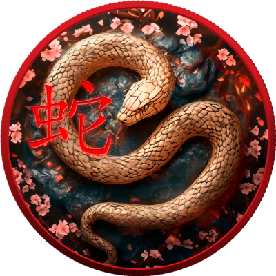 Wooden Snake (2025) - 1 Oz - ezüst gyűjtői érme