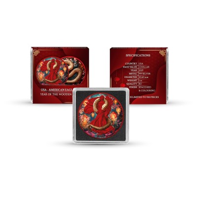 Wooden Snake (2025) - 1 Oz - ezüst gyűjtői érme