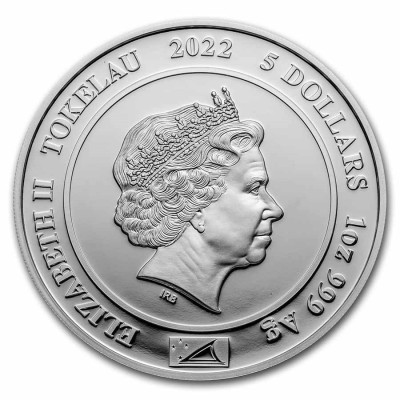 II. Erzsébet királynő - Platina jubileum - 1 Oz - ezüst gyűjtői érme