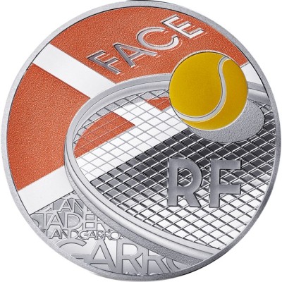100 éves a Roland Garros - 22g - ezüst gyűjtői érme