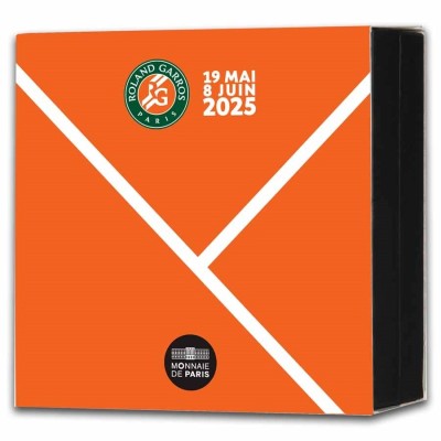 100 éves a Roland Garros - 22g - ezüst gyűjtői érme