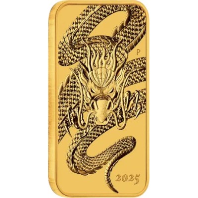 Dragon Rectangular (2025) - 1 Oz - arany befektetési érme