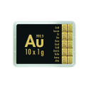 Arany Combibarren Valcambi 10x1 g - befektetési aranytábla