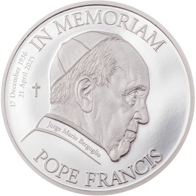 Ferenc pápa - 1 Oz ezüst gyűjtői érme