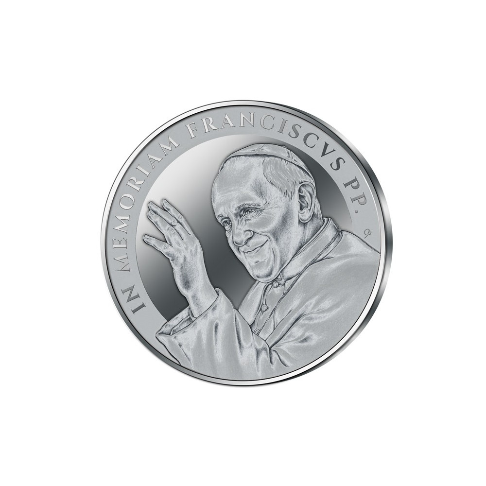 In memoriam - Ferenc pápa - 1 Oz - ezüst gyűjtői érme