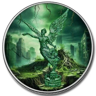 Mexikó Libertad - A természet erői - Föld - 1 Oz - ezüst gyűjtői érme