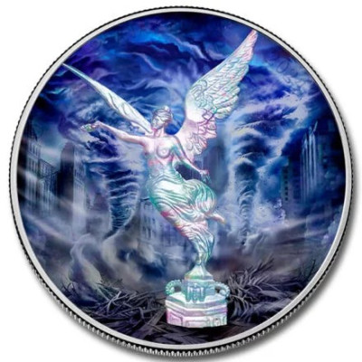 Mexikó Libertad - A természet erői - Levegő - 1 Oz - ezüst gyűjtői érme