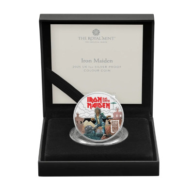 Iron Maiden - R.I.P Eddie - 1 Oz - ezüst gyűjtői érme (szállítás 2025.8.28)