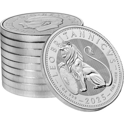 Brit oroszlán (2025) - 1 Oz - ezüst befektetési érme