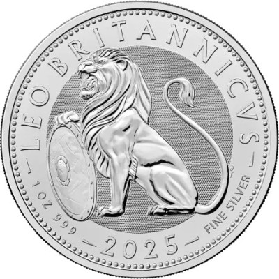 Brit oroszlán (2025) - 1 Oz - ezüst befektetési érme