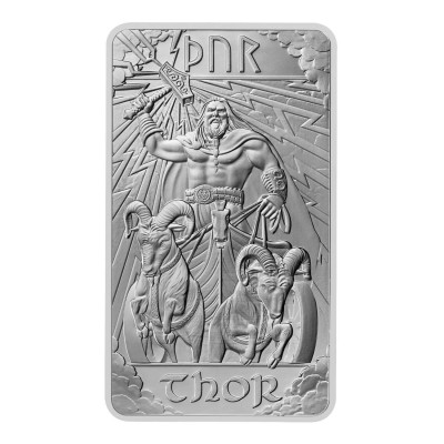 Norvég istenek - Thor - 1 Oz - ezüst befektetési rúd