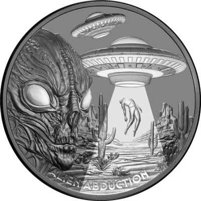 Alien Abduction (2025) - 1 Oz - ezüst gyűjtői érme