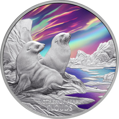 Gyöngyházfényű felhők - 1 Oz ezüst érme Proof gyűjtői érme