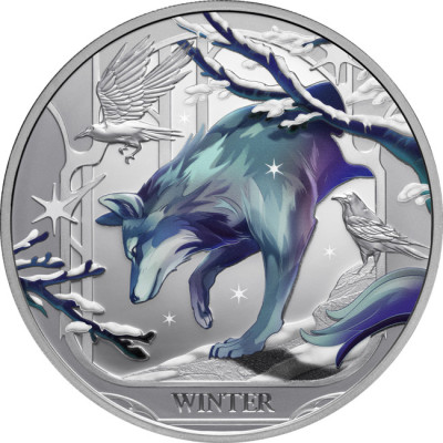 Winter Wolf (2025) - 1 Oz - ezüst gyűjtői érme