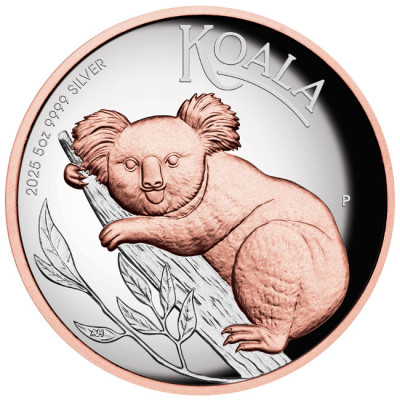 Ausztrál Koala (2025) - 5 Oz ezüst gyűjtői érme (szállítás 25.9.2025)