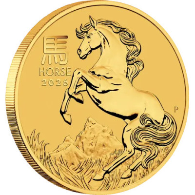 Lunar Horse (2026) - 1 Oz - arany befektetési érme