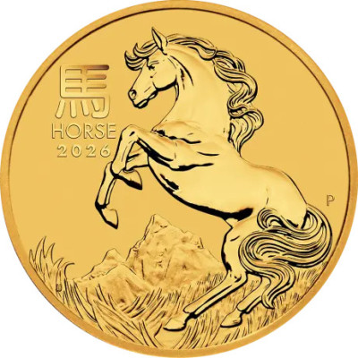 Lunar Horse (2026) - 1 Oz - arany befektetési érme