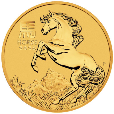 Lunar Horse (2026) - 1/2 Oz - arany befektetési érme