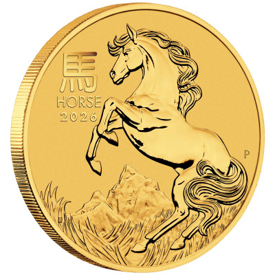 Lunar Horse (2026) - 1/4 Oz - arany befektetési érme