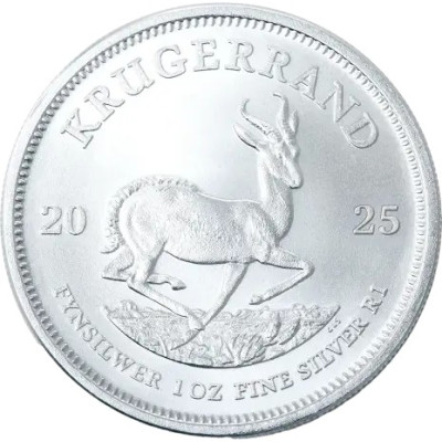 Krugerrand (2025) - 1 Oz - ezüst befektetési érme (készleten 2025 10.24.)